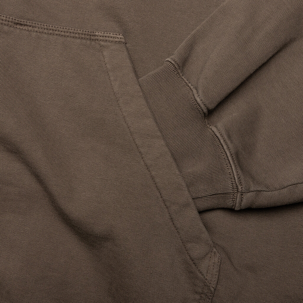 Zip-Up Sweat Hoodie - Mink