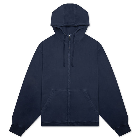 Zip-Up Sweat Hoodie - Vintage Blue