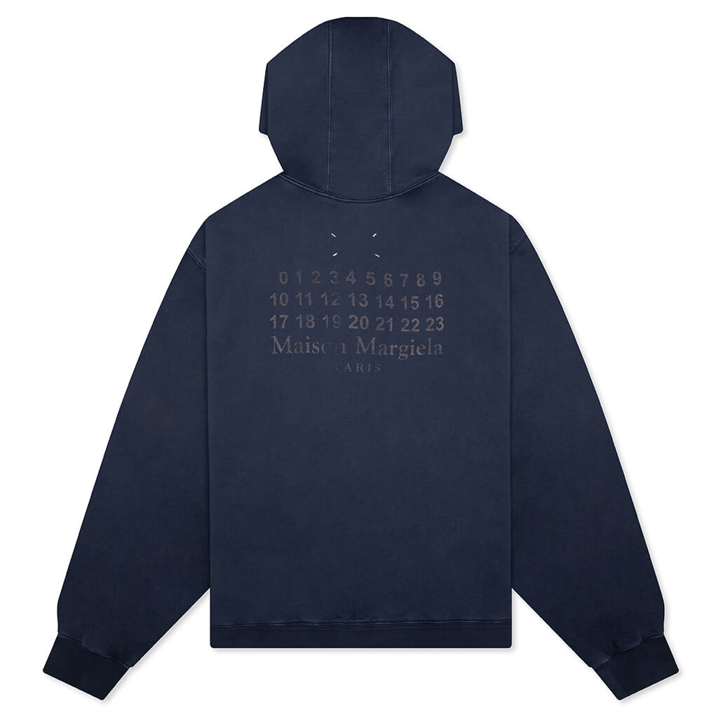 Zip-Up Sweat Hoodie - Vintage Blue