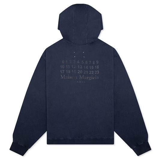 Zip-Up Sweat Hoodie - Vintage Blue