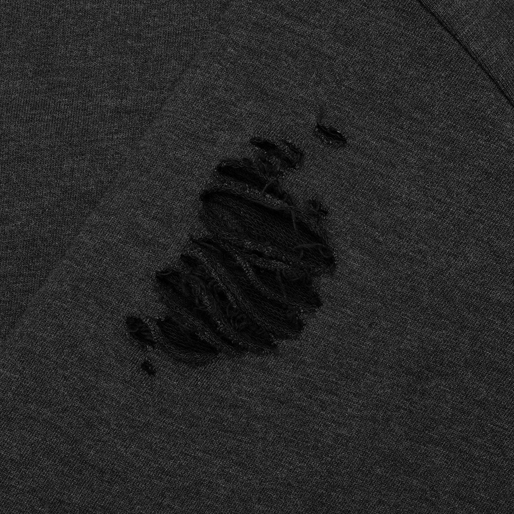 Sweater Printed Logo - Black Melange