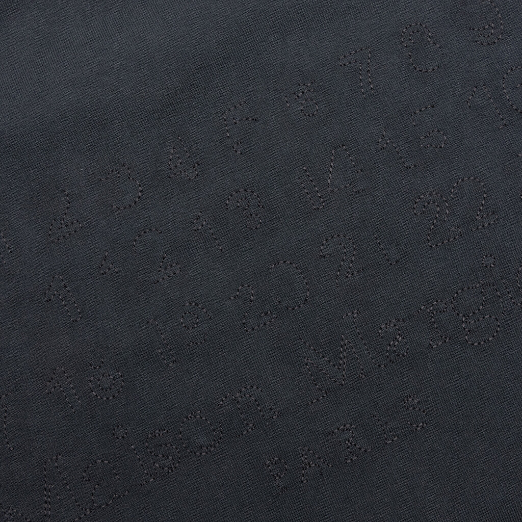 Reverse Applicated Stitch Logo Sweatshirt - Washed Black