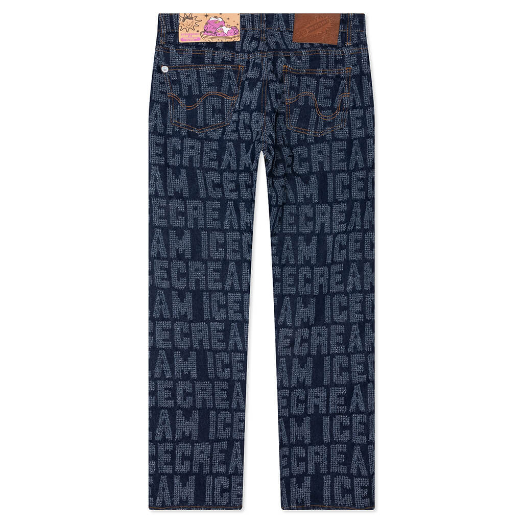 Sweet Tooth Strawberry Fit Jeans - Blue Moon
