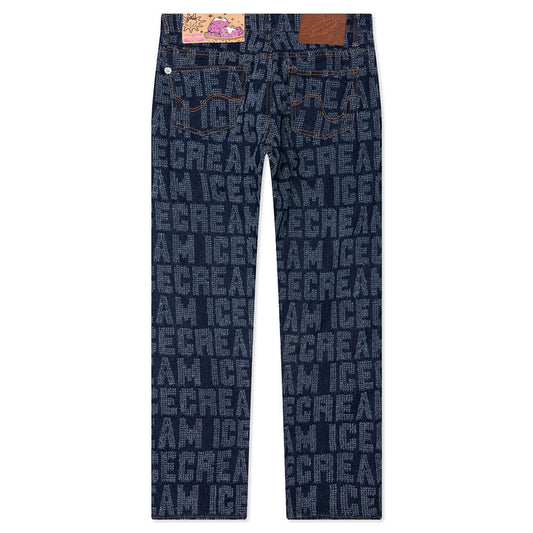 Sweet Tooth Strawberry Fit Jeans - Blue Moon