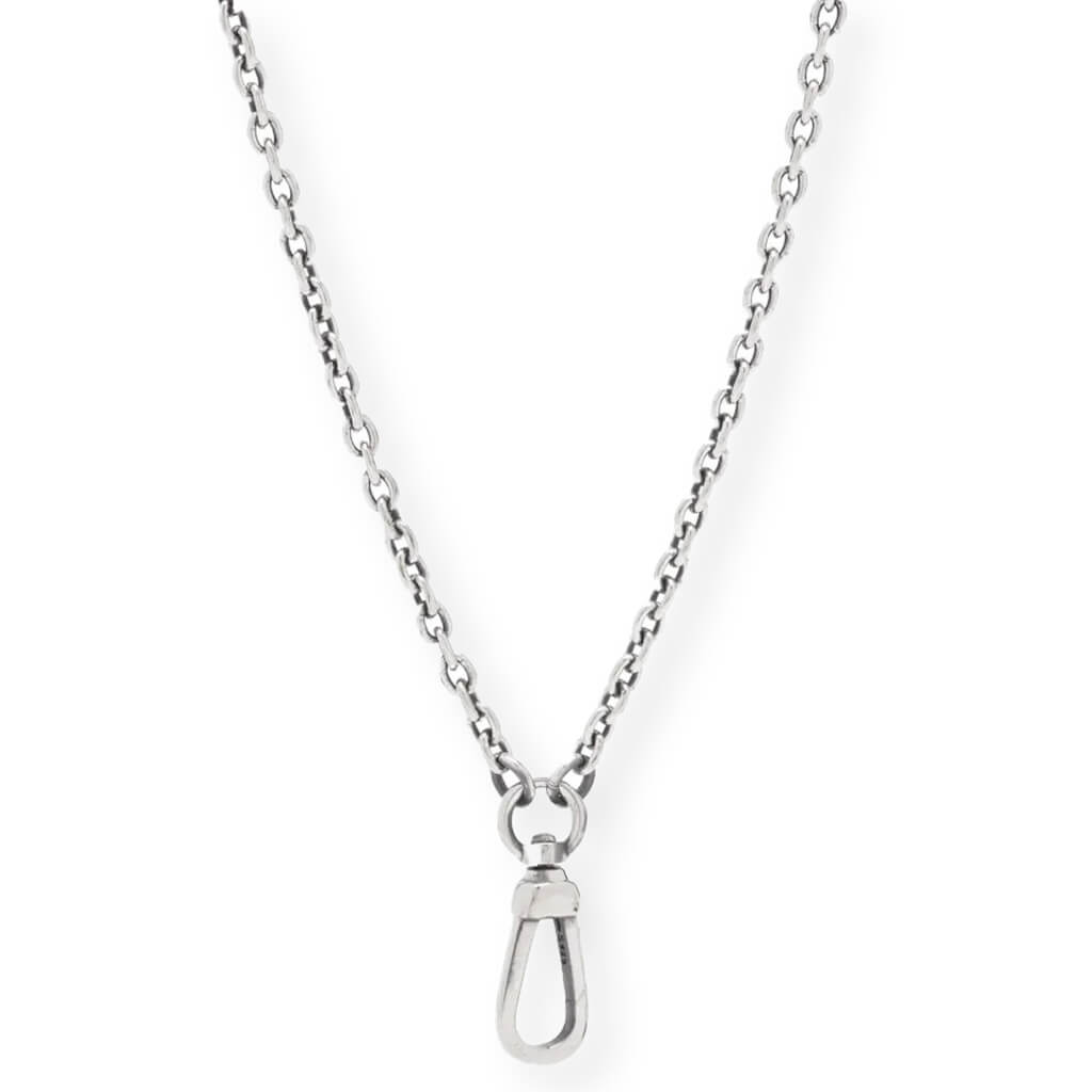 Swivel Hook Necklace - Silver