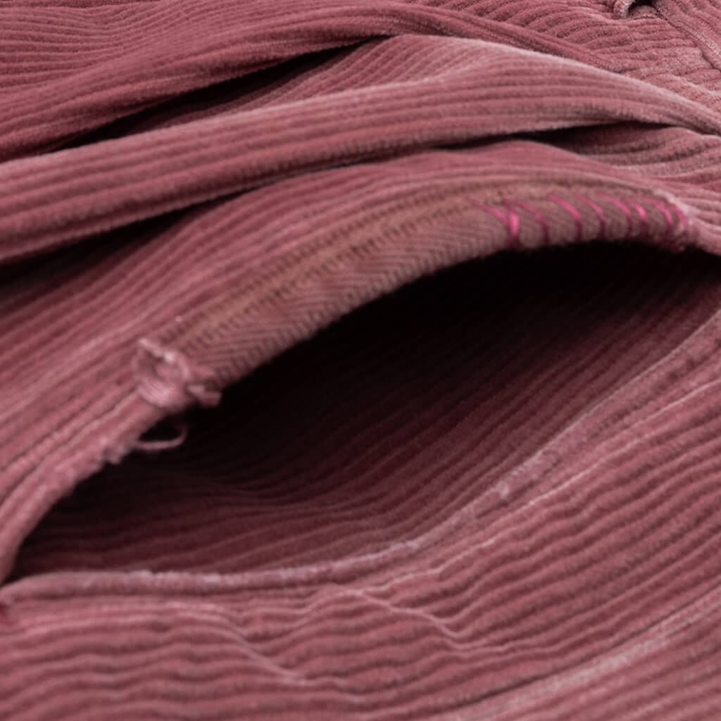 Synanon Cord Pleated Pant - Burgundy