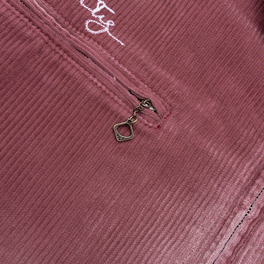 Synanon Cord Work Jacket - Burgundy