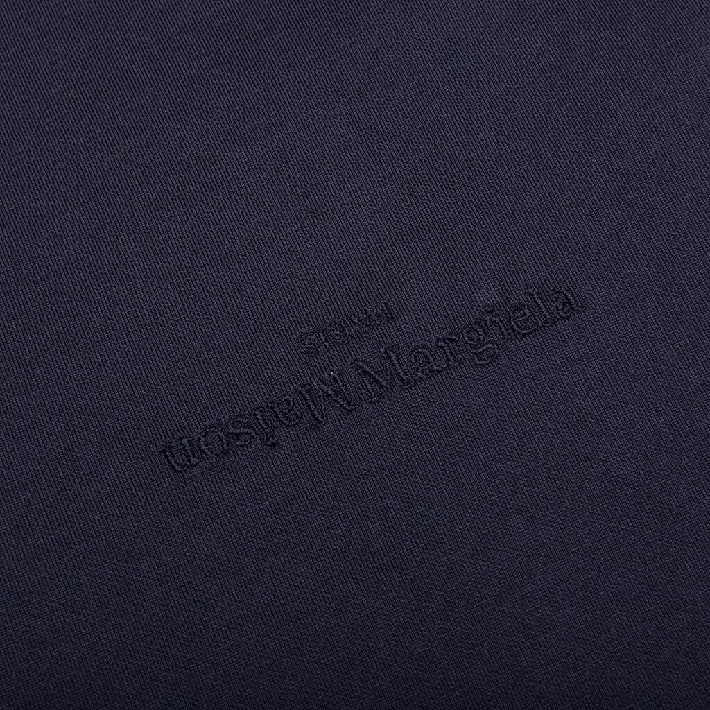 Upside Down Logo T-Shirt  - Blue/Tonal Embroidery