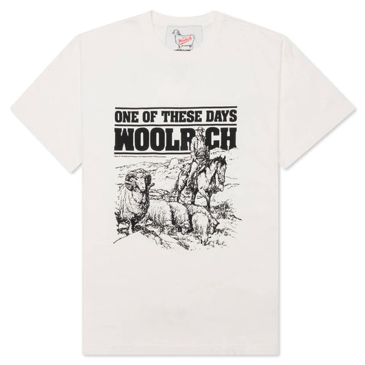 One Of These Days x Woolrich T-Shirt - Bone