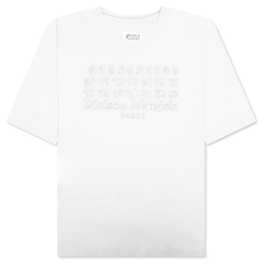 Embroidered Logo T-Shirt - Ecru