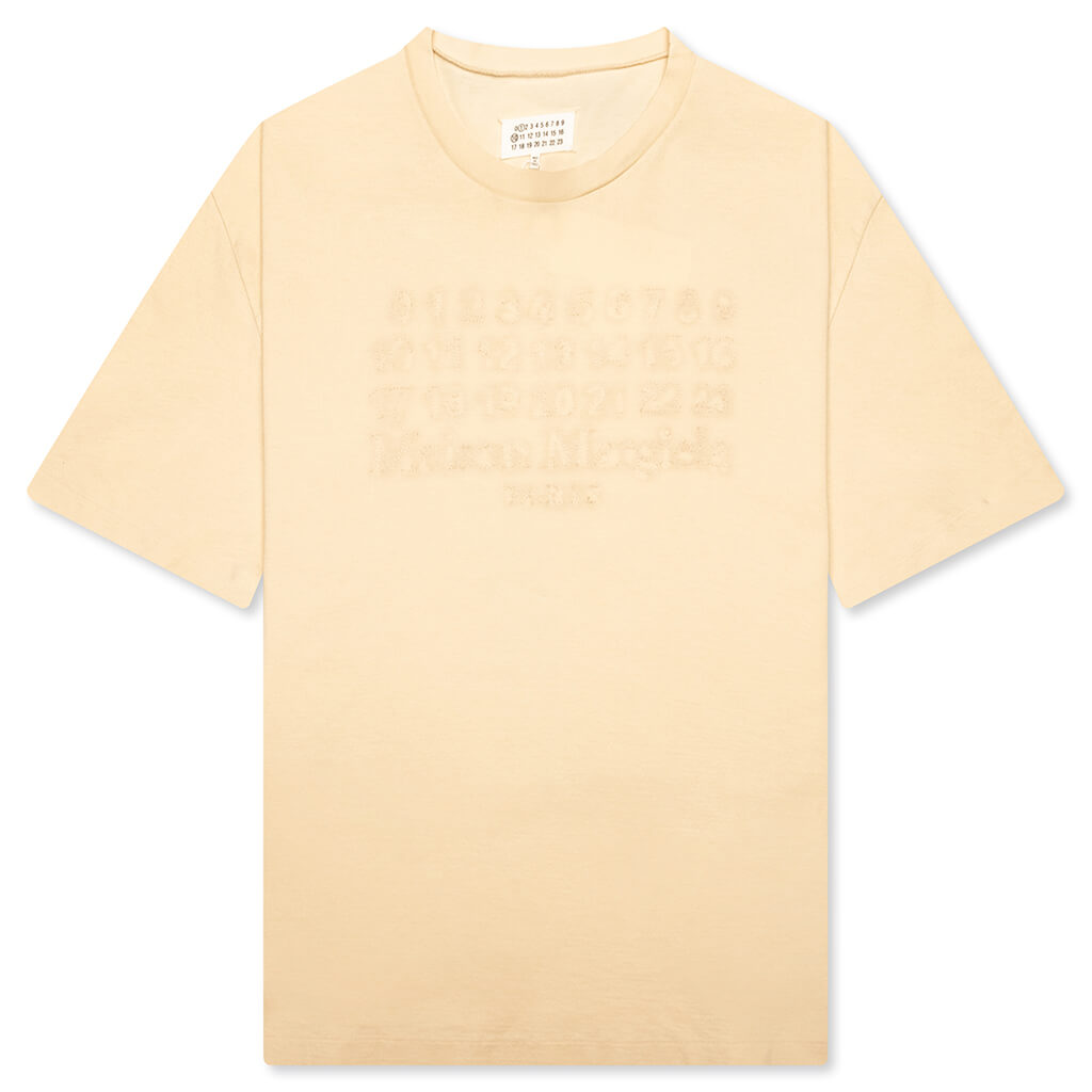 Embroidered Logo T-Shirt - Natural