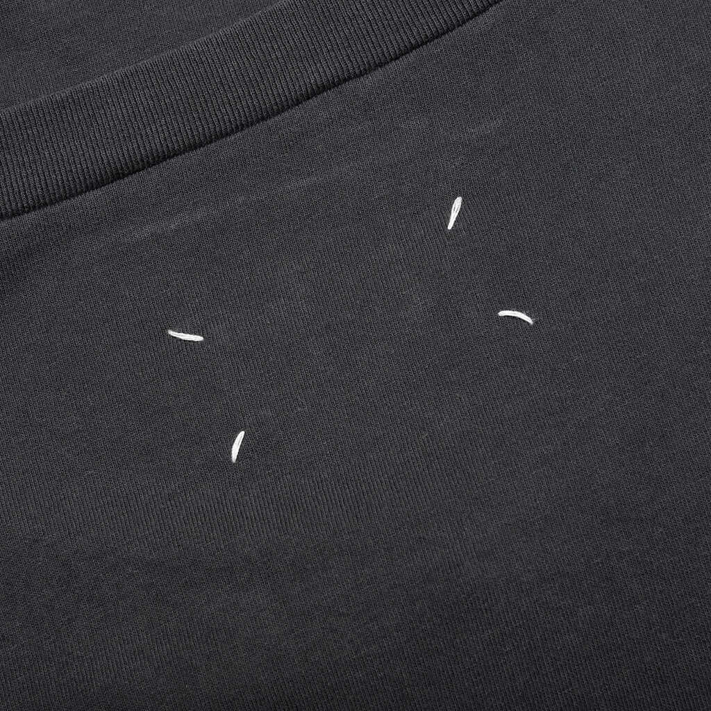 Number Logo Cotton T-Shirt - Washed Black