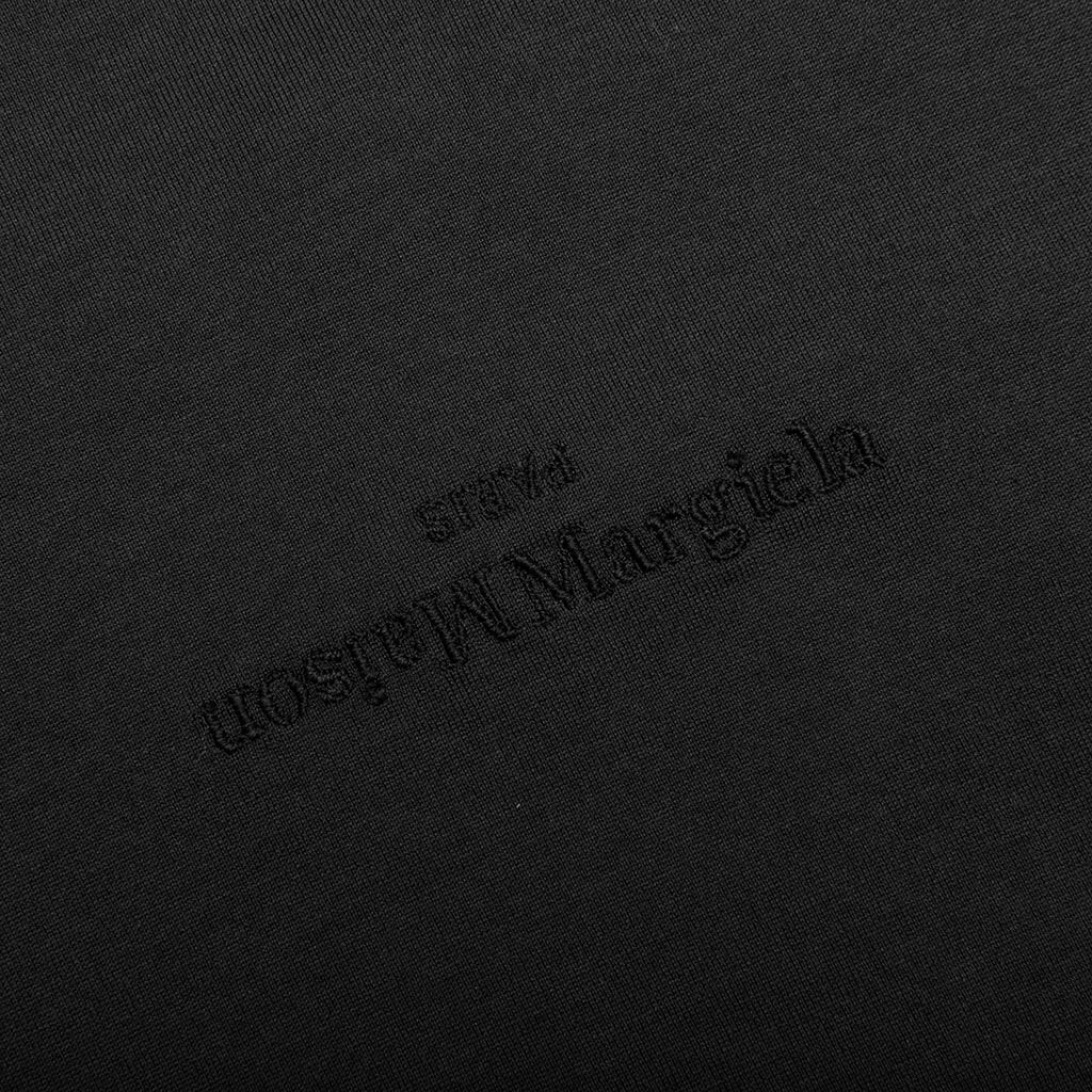 Upside Down Logo T-Shirt - Washed Black/Tonal Embroidery