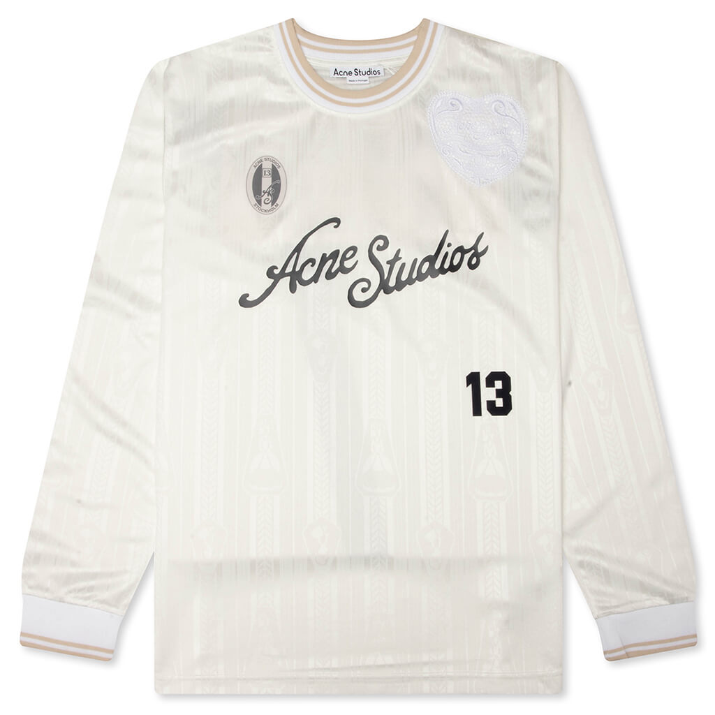 Logo Sports Jersey Top - White