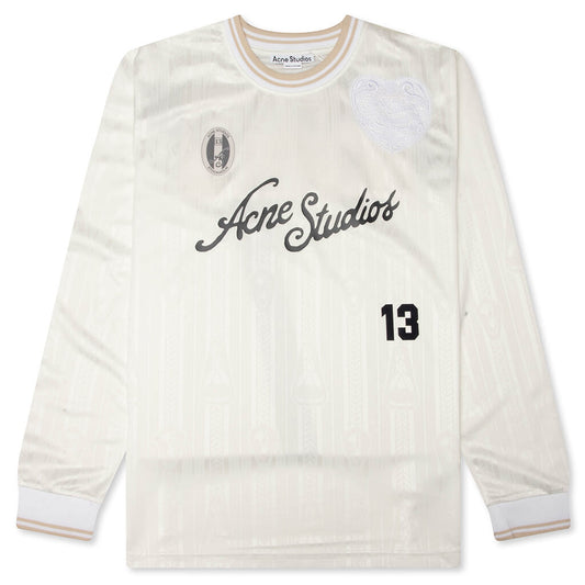 Logo Sports Jersey Top - White