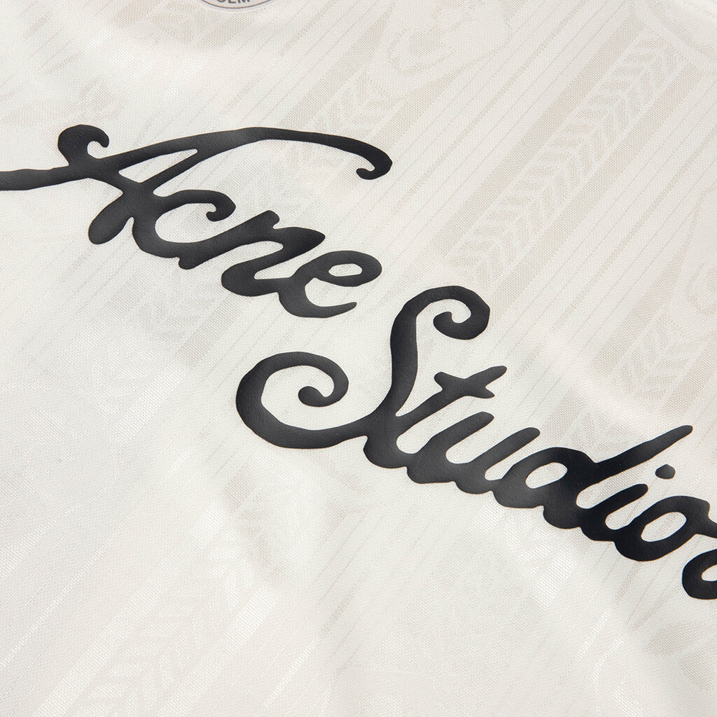 Logo Sports Jersey Top - White