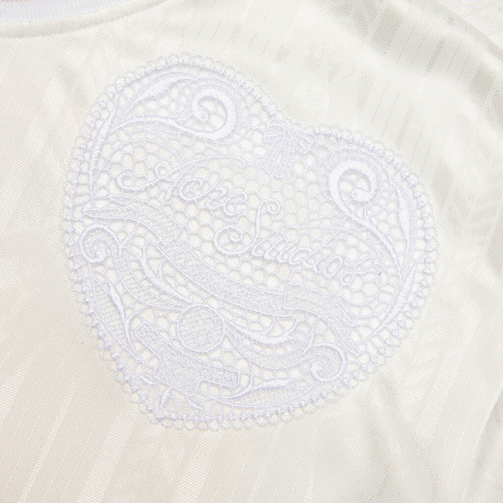 Logo Sports Jersey Top - White