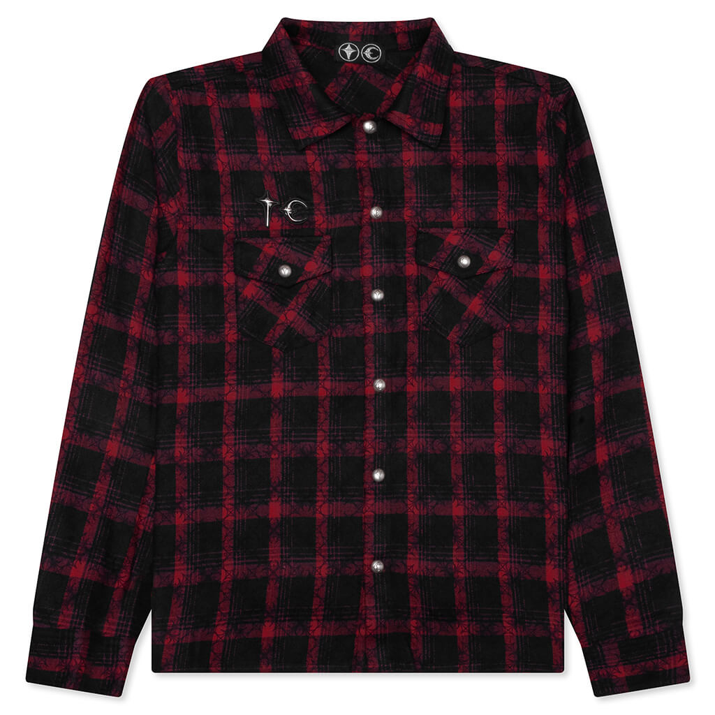 All Over Pattern Shirt - Red