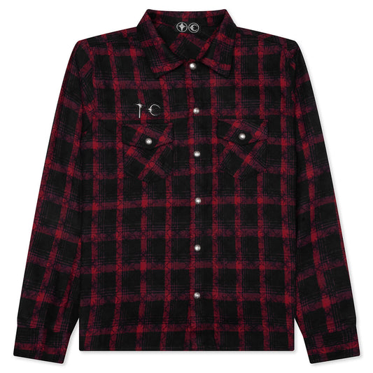 All Over Pattern Shirt - Red