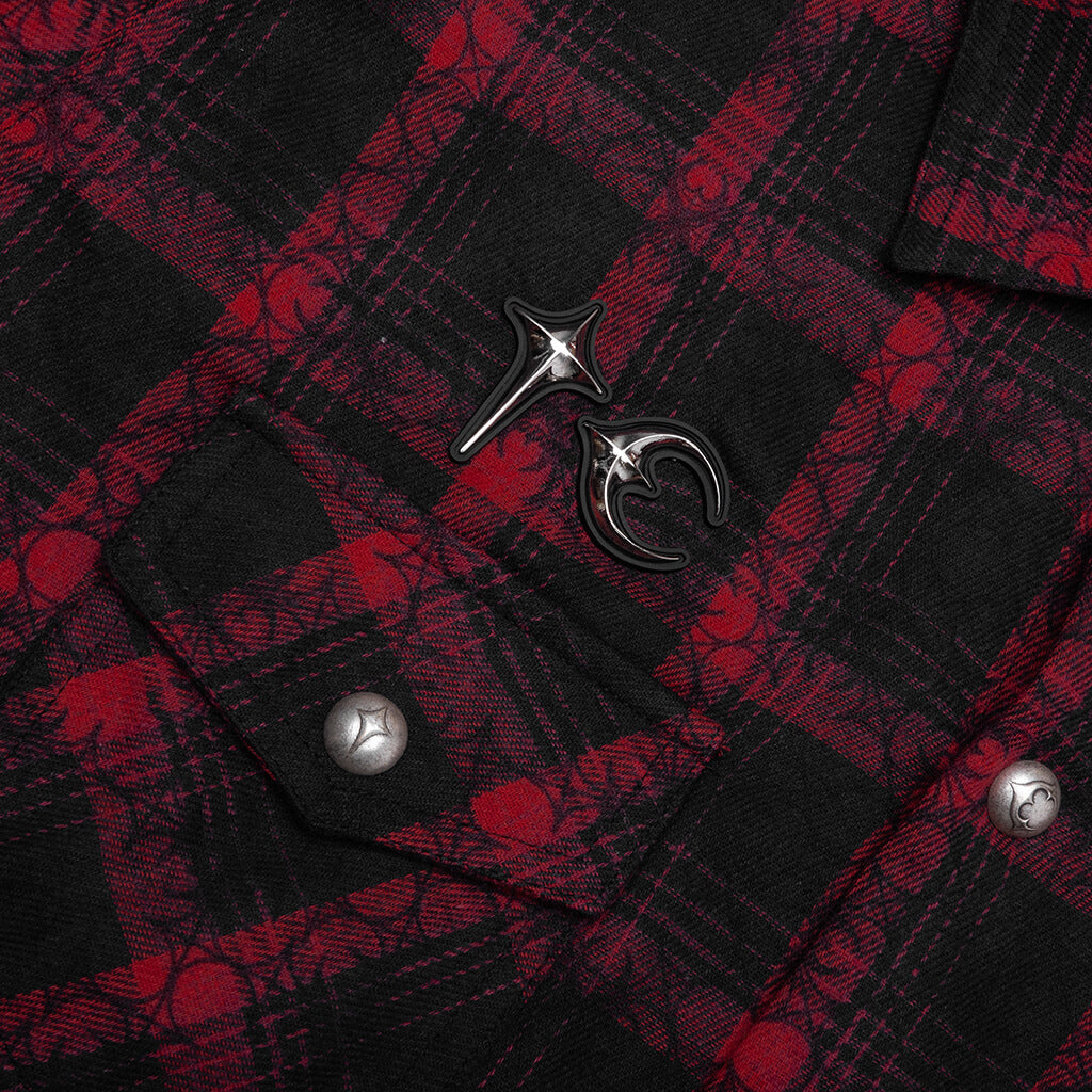 All Over Pattern Shirt - Red