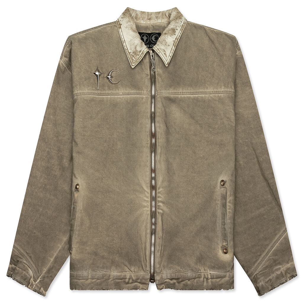 Washed Work Jacket - Beige