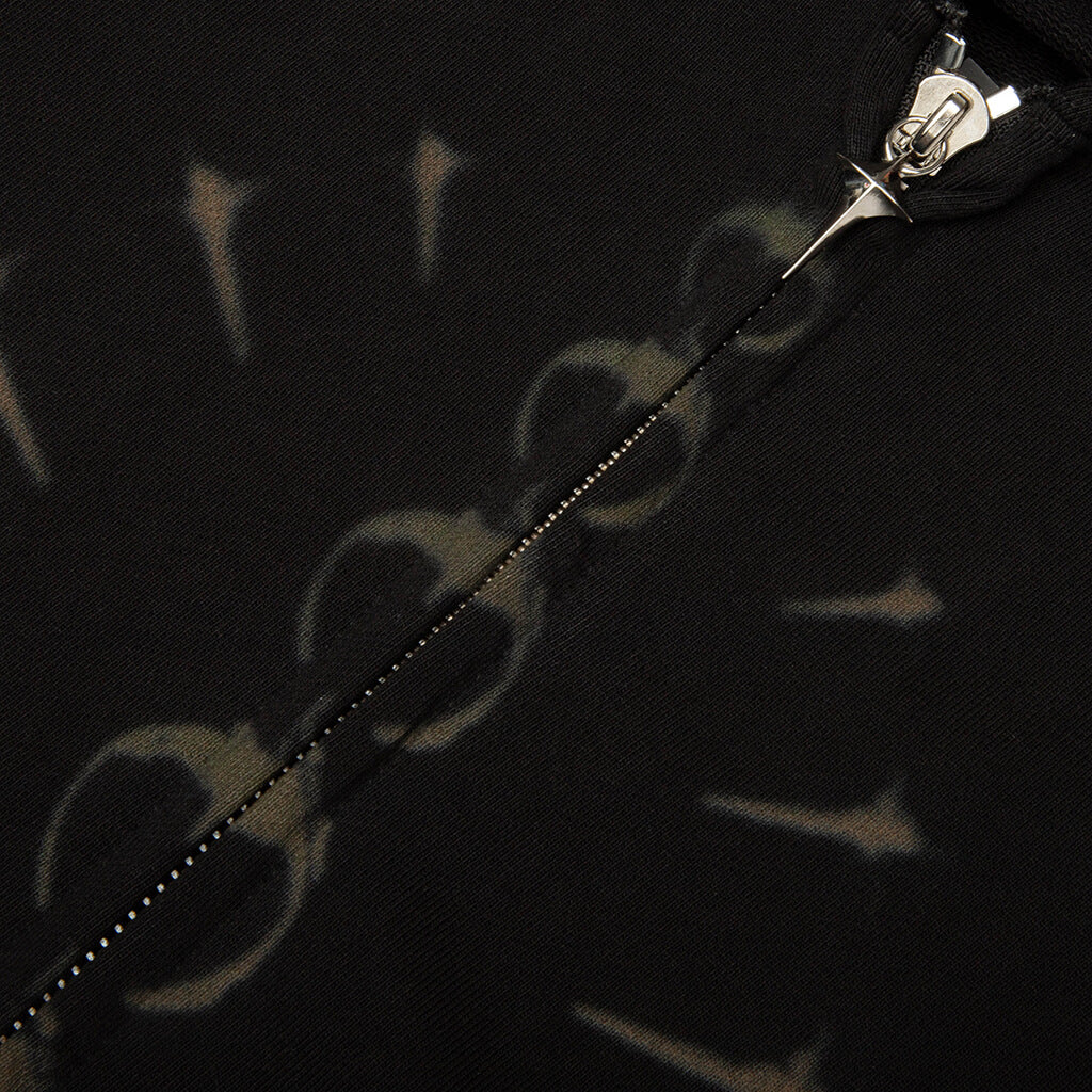 TC Ribcage Zip-Up Hoodie - Black