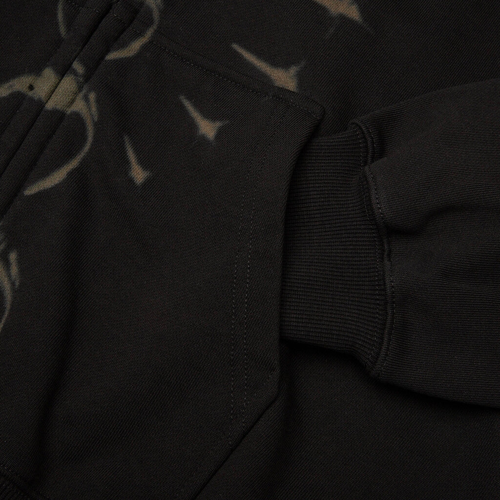TC Ribcage Zip-Up Hoodie - Black