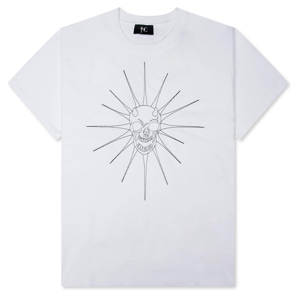 TC Riding Skull Stitch T-Shirt - White