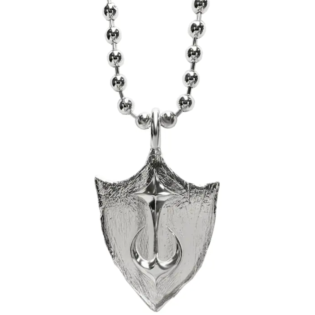 TC Shield Necklace - Silver