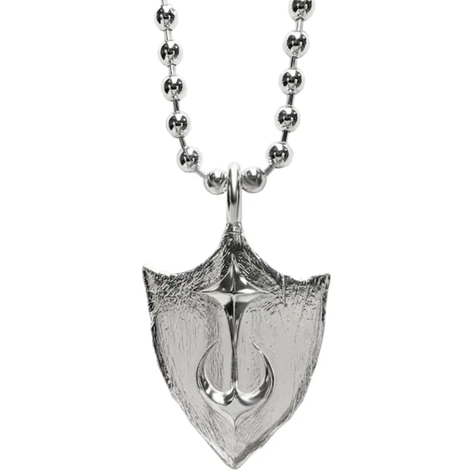 TC Shield Necklace - Silver