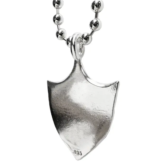 TC Shield Necklace - Silver