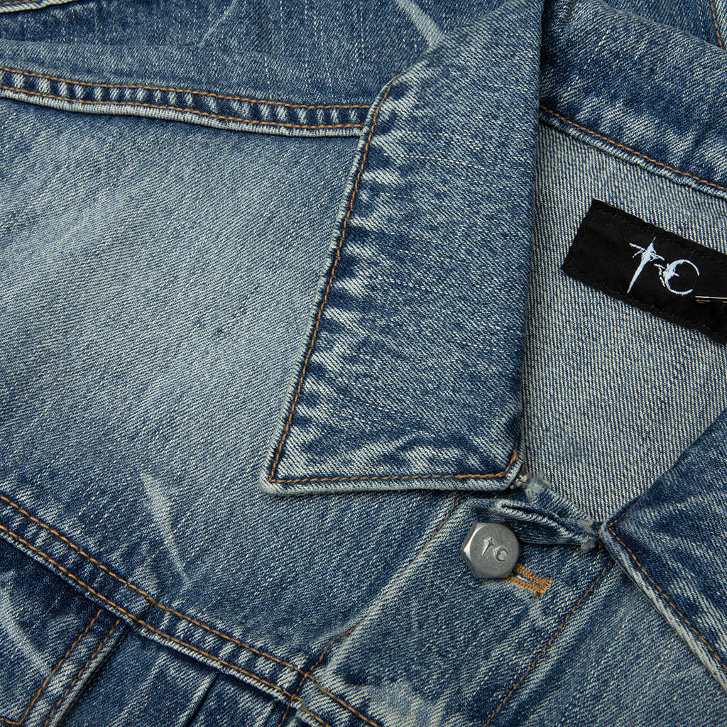 TC Spine Laser Denim Jacket - Blue
