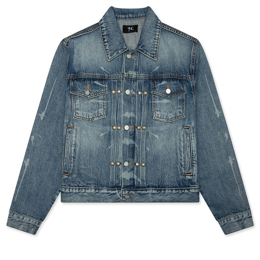 TC Spine Laser Denim Jacket - Blue
