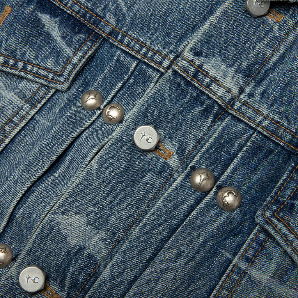TC Spine Laser Denim Jacket - Blue