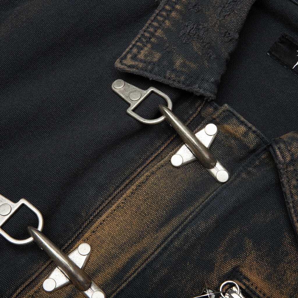 TC Two Tone Washed Jacket - Rust Black