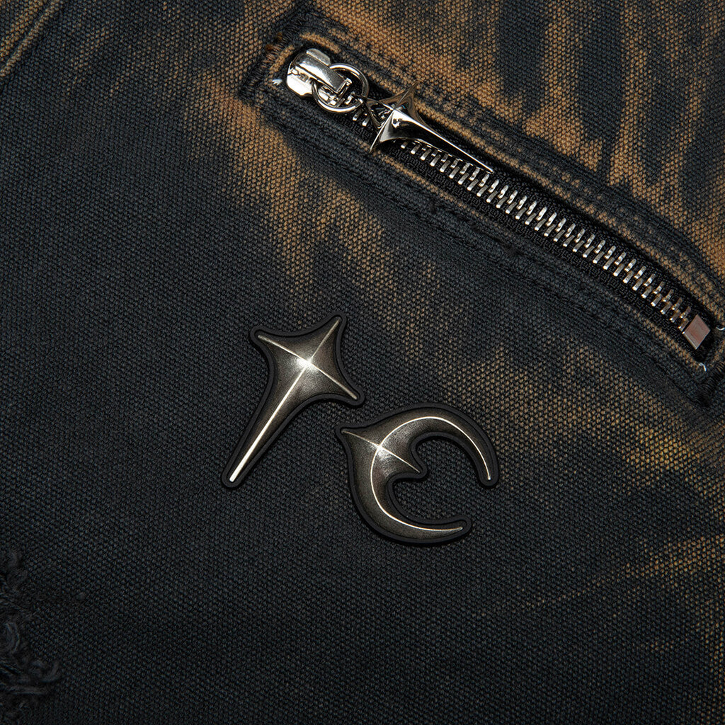TC Two Tone Washed Jacket - Rust Black