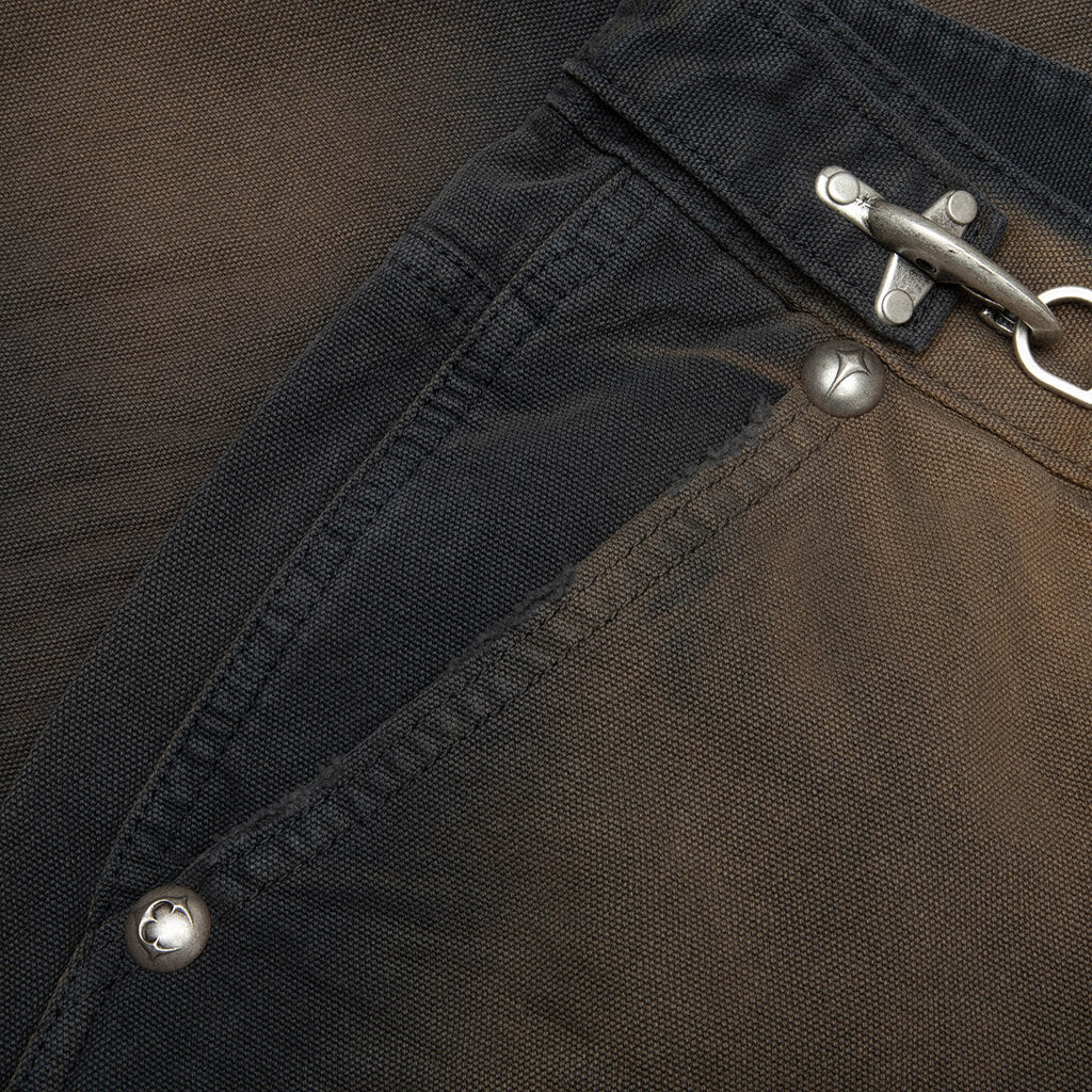 TC Two Tone Washed Pants - Rust Black