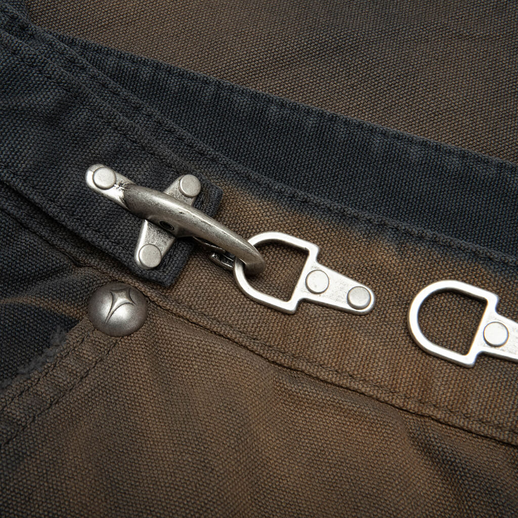 TC Two Tone Washed Pants - Rust Black