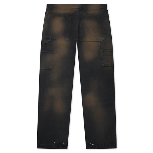 TC Two Tone Washed Pants - Rust Black