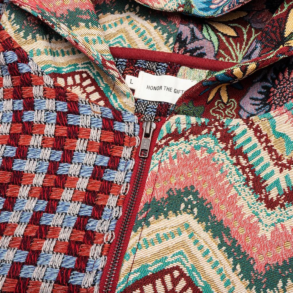 Tapestry Sounds Zip Hoodie - Red