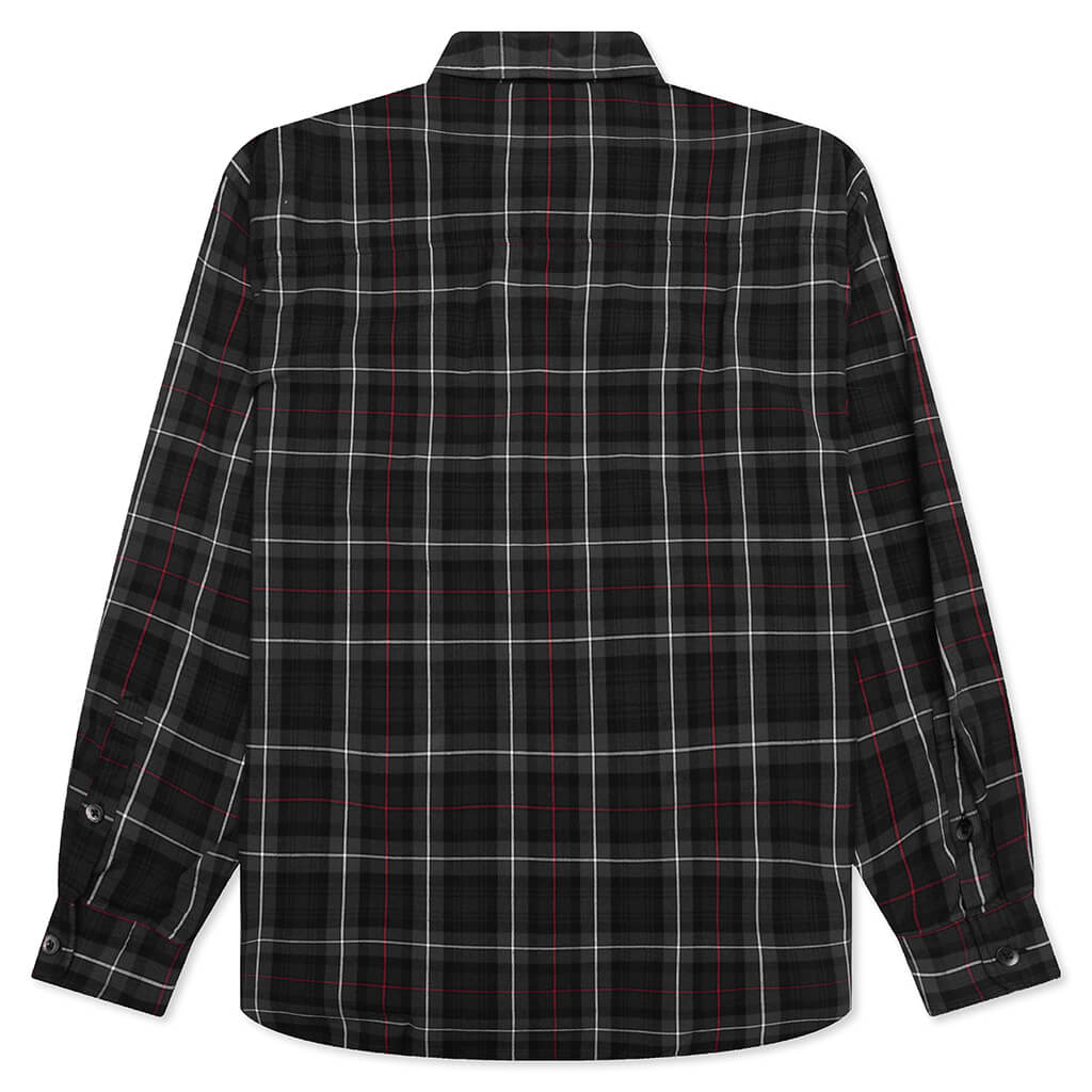 Tartan Check L/S Shirt - Black