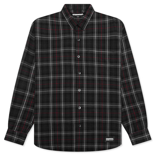 Tartan Check L/S Shirt - Black