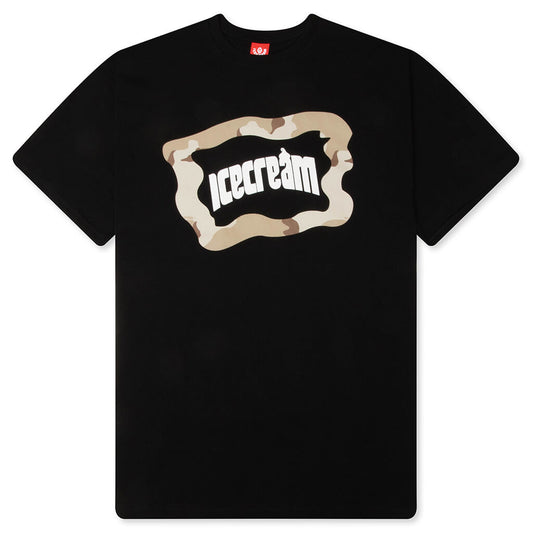 Taupe S/S Tee - Black