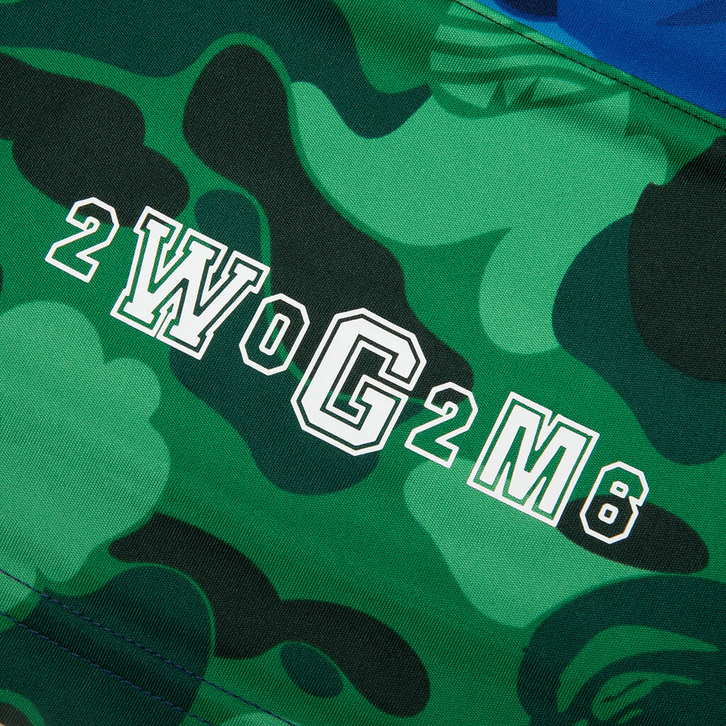 adidas Originals x BAPE Teamgeist Hockey Tee - Blue/Red/Green