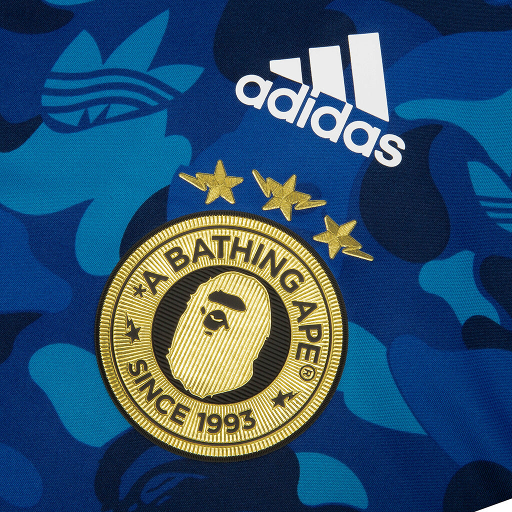 adidas Originals x BAPE Teamgeist Hockey Tee - Blue/Red/Green