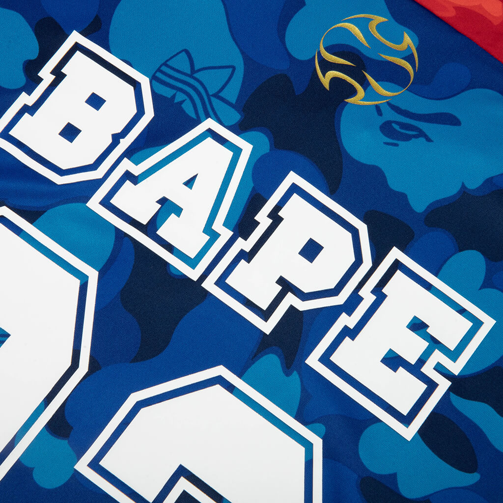 adidas Originals x BAPE Teamgeist Hockey Tee - Blue/Red/Green