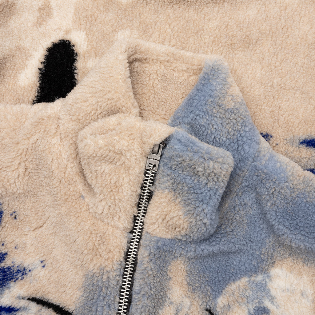 Teddy Jacquard Jacket - Beige