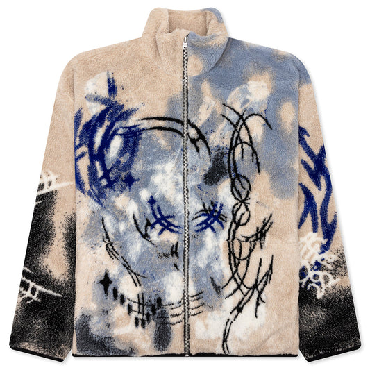 Teddy Jacquard Jacket - Beige