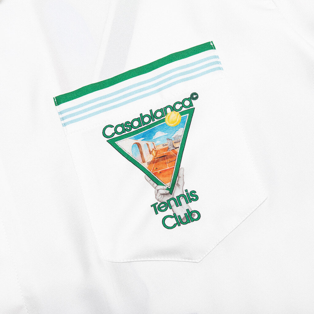 Tennis Icon S/S Cuban Collar Shirt - Metaphysical