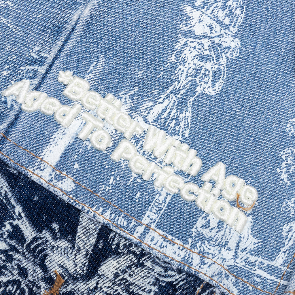 Teresa Reconstructed Trucker Jacket - Indigo